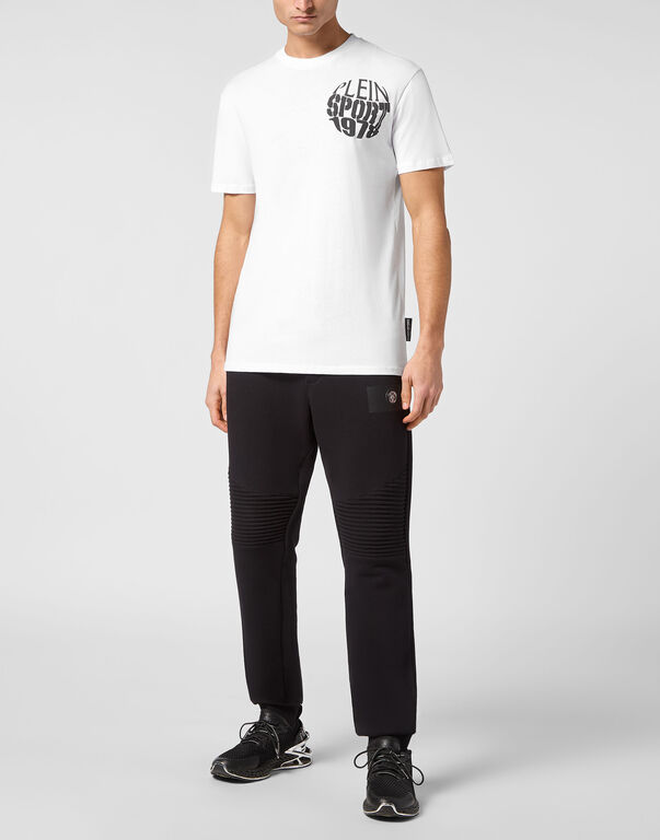 Plein Sport T-shirt Round Neck SS White / Black