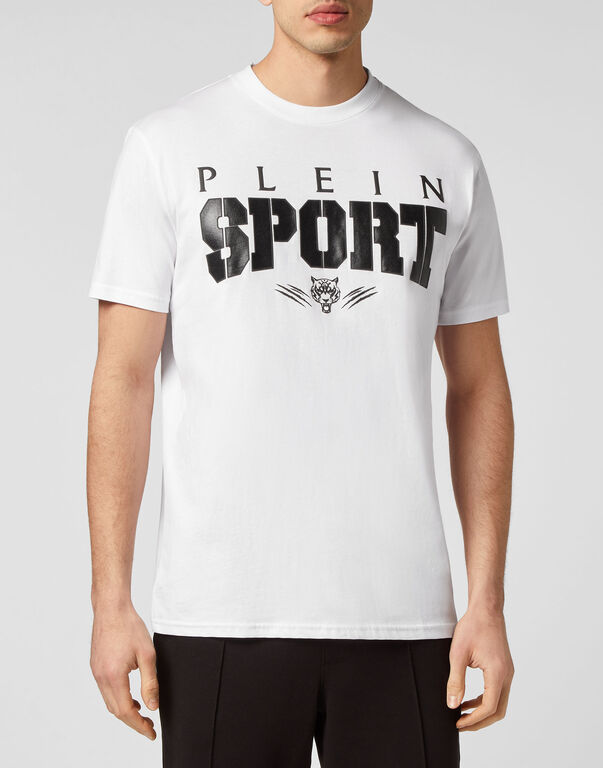 Plein Sport T-shirt Round Neck SS White / Black