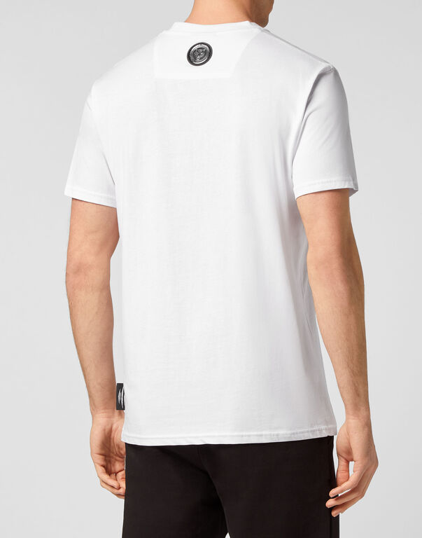 Plein Sport T-shirt Round Neck SS White / Black