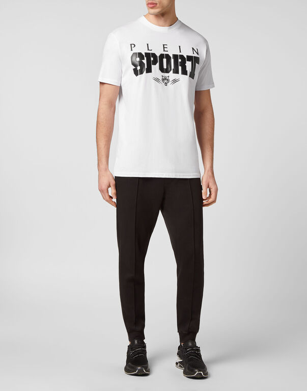 Plein Sport T-shirt Round Neck SS White / Black