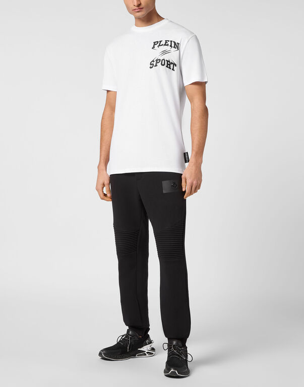 Plein Sport T-shirt Round Neck SS White / Black