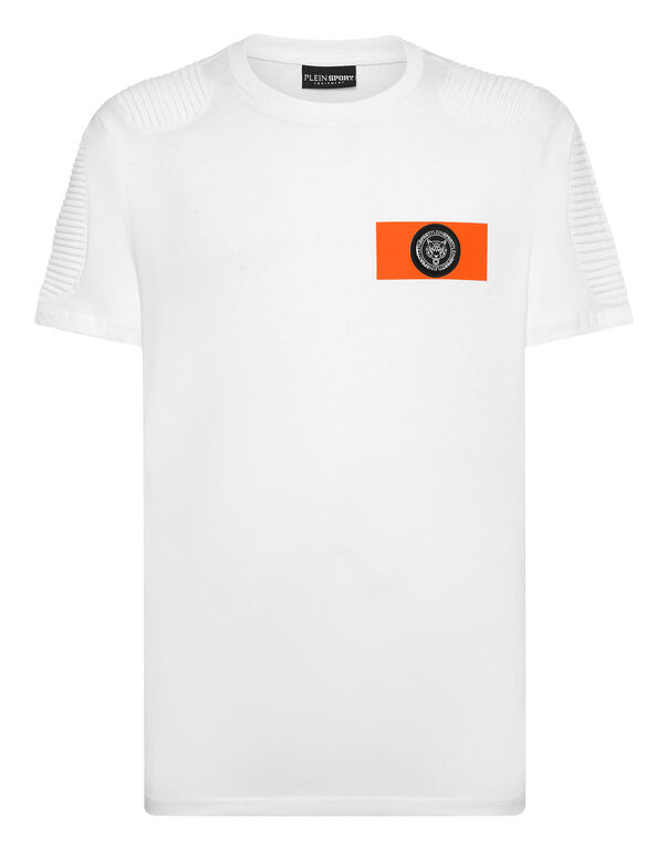 plein sport T-shirt Round Neck SS white / orange