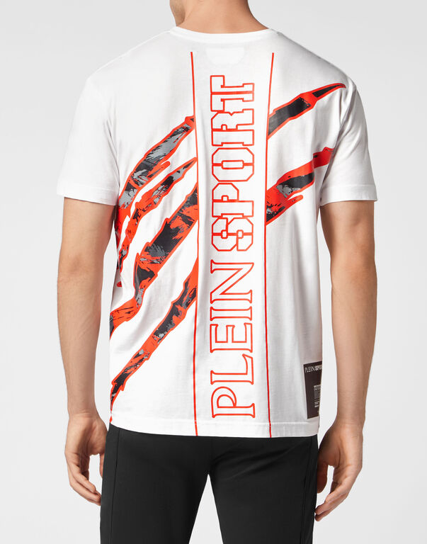 Plein Sport T-shirt Round Neck Tiger White