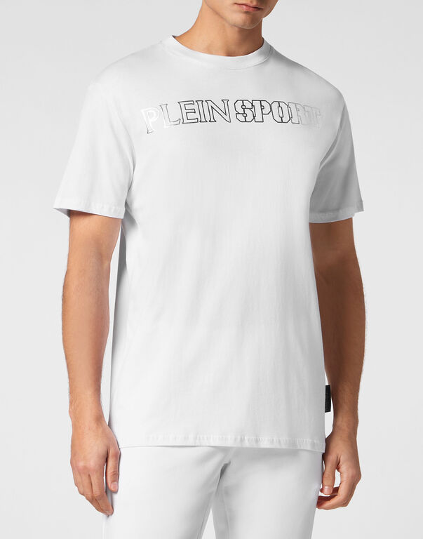 Plein Sport T-shirt Round Neck Tiger White/silver