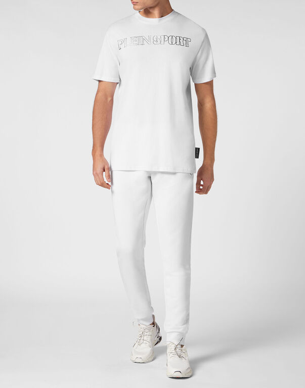 Plein Sport T-shirt Round Neck Tiger White/silver