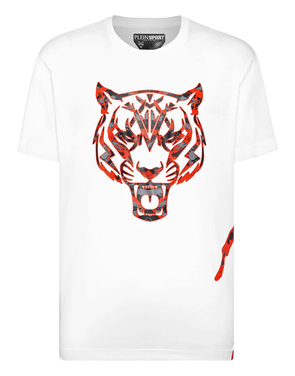 plein sport T-shirt Round Neck Tiger white