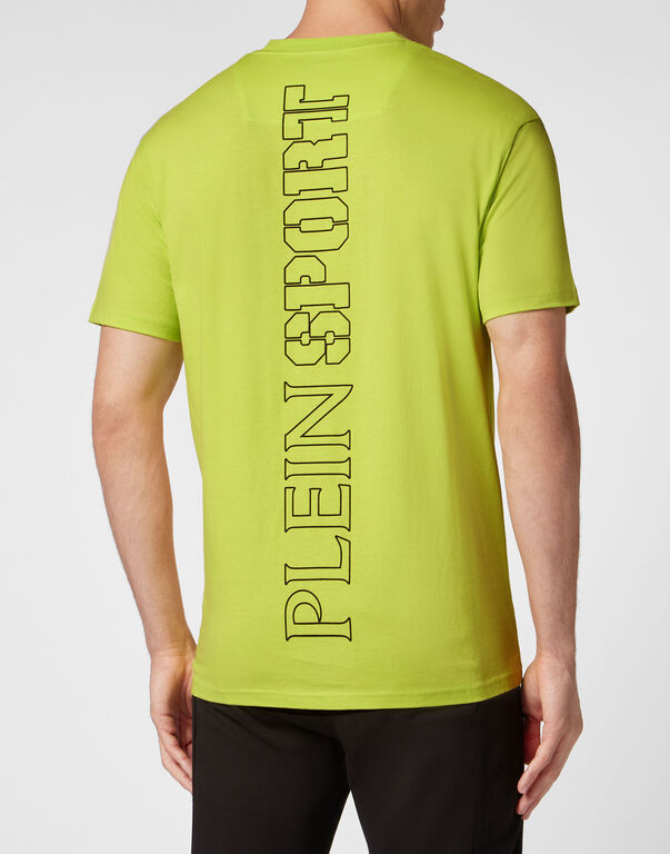 Plein Sport T-shirt Round Neck Tiger Yellow Fluo