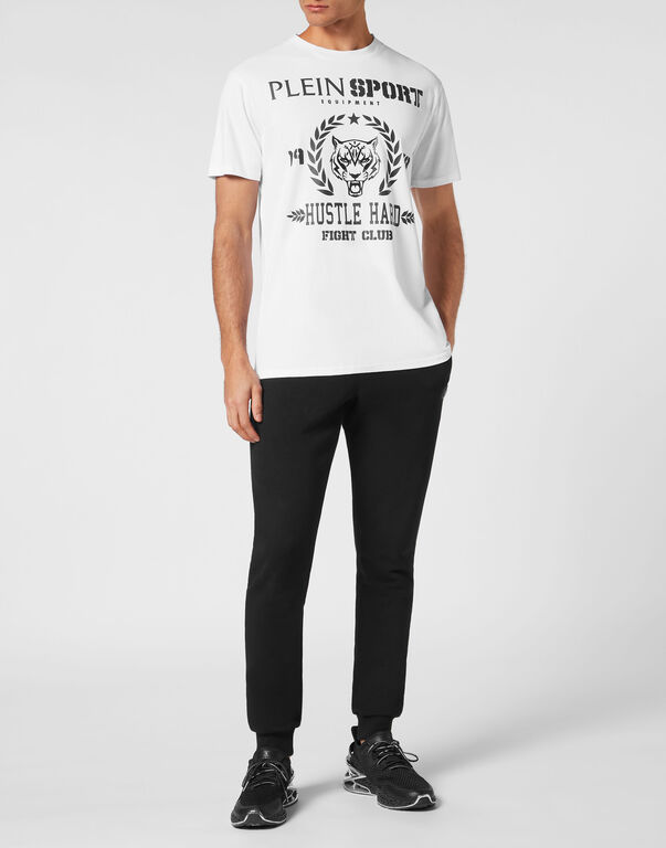 Plein Sport T-shirt Round Neck White / Black