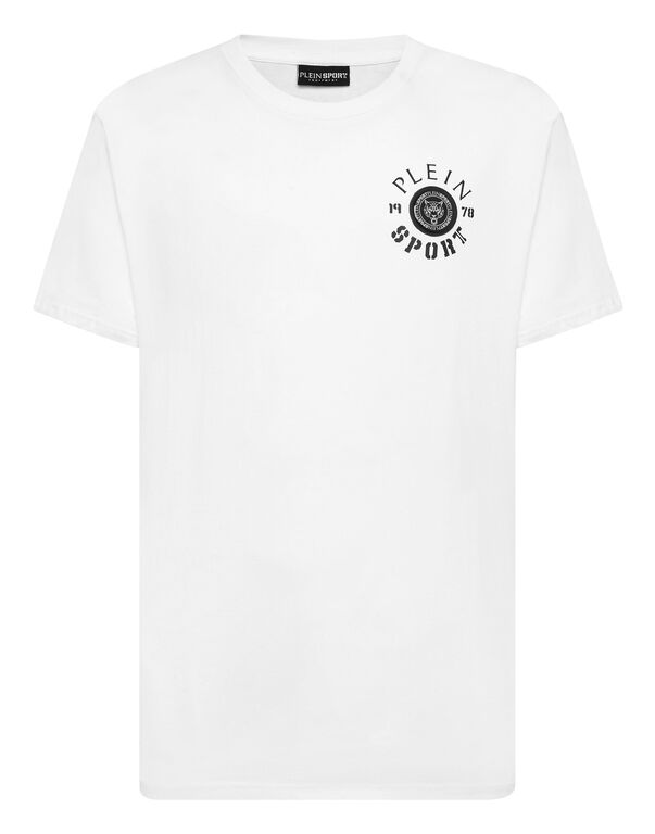 plein sport T-shirt Round Neck white / black