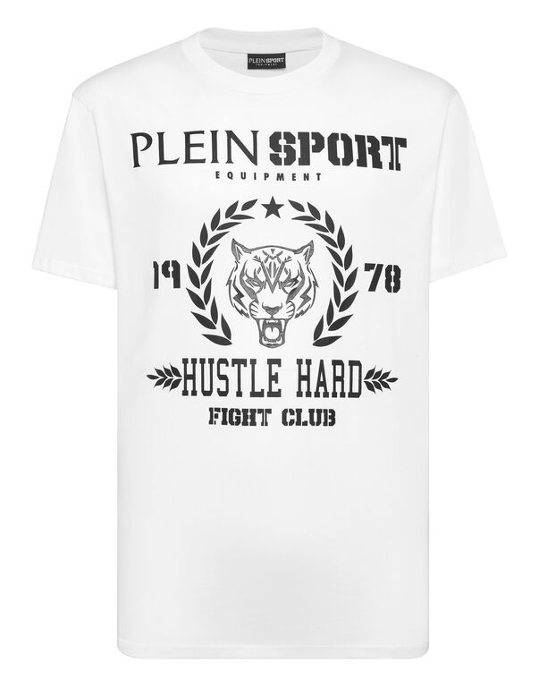 plein sport T-shirt Round Neck white / black