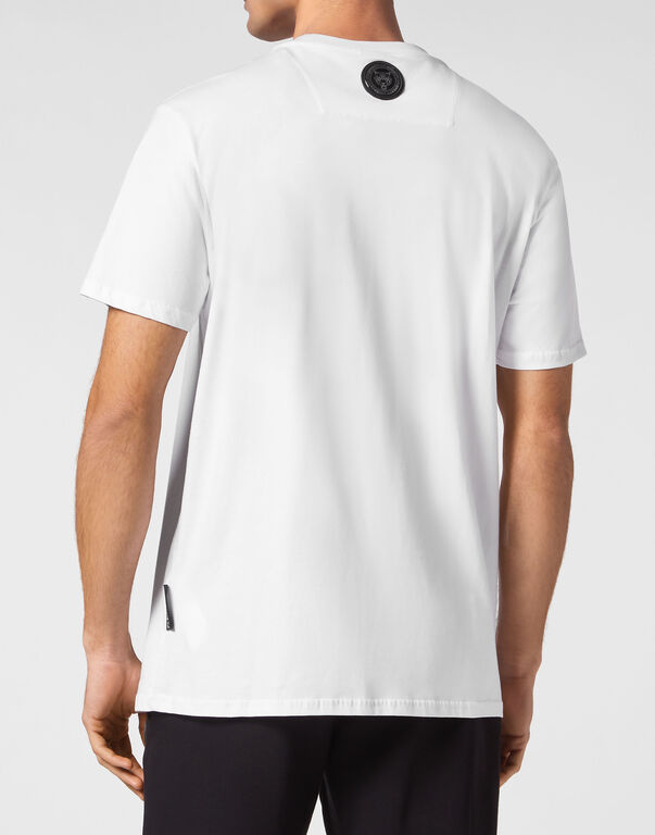 Plein Sport T-shirt Round Neck White / Gold