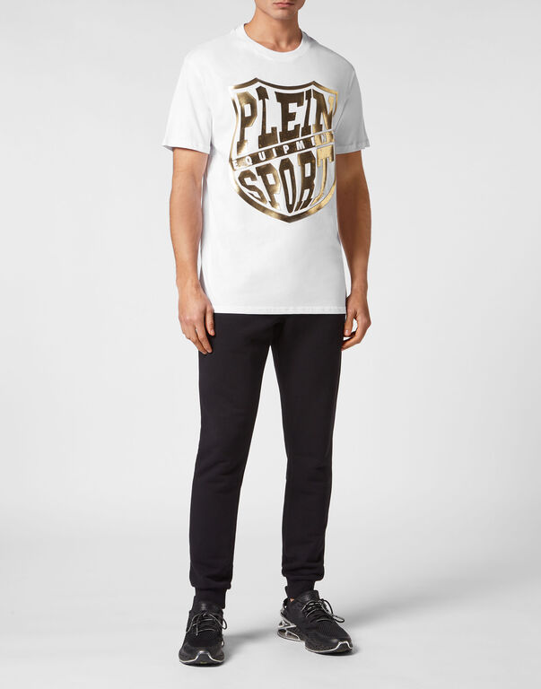 Plein Sport T-shirt Round Neck White / Gold