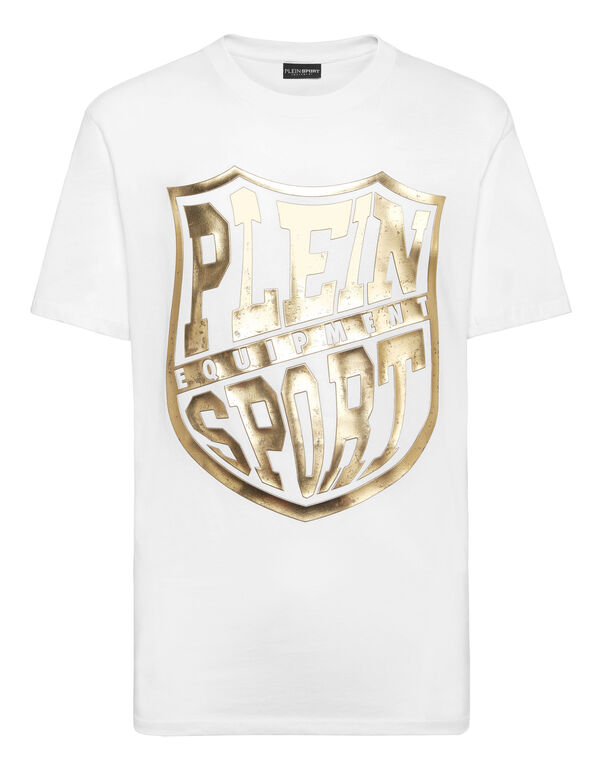 plein sport T-shirt Round Neck white / gold