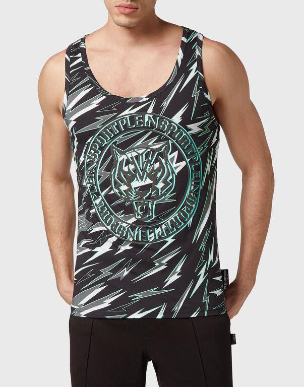 Plein Sport Tank Top Black/mint Green