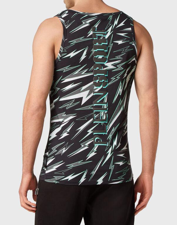 Plein Sport Tank Top Black/mint Green