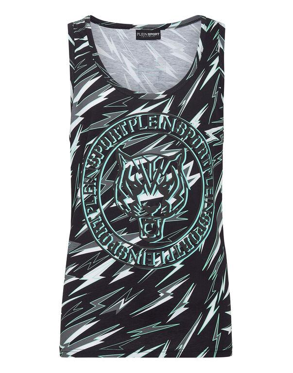 plein sport Tank top black/mint green