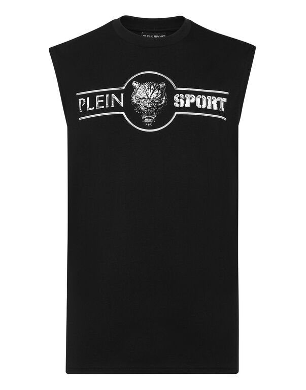 plein sport Tank Top Chrome Scratch Edition black