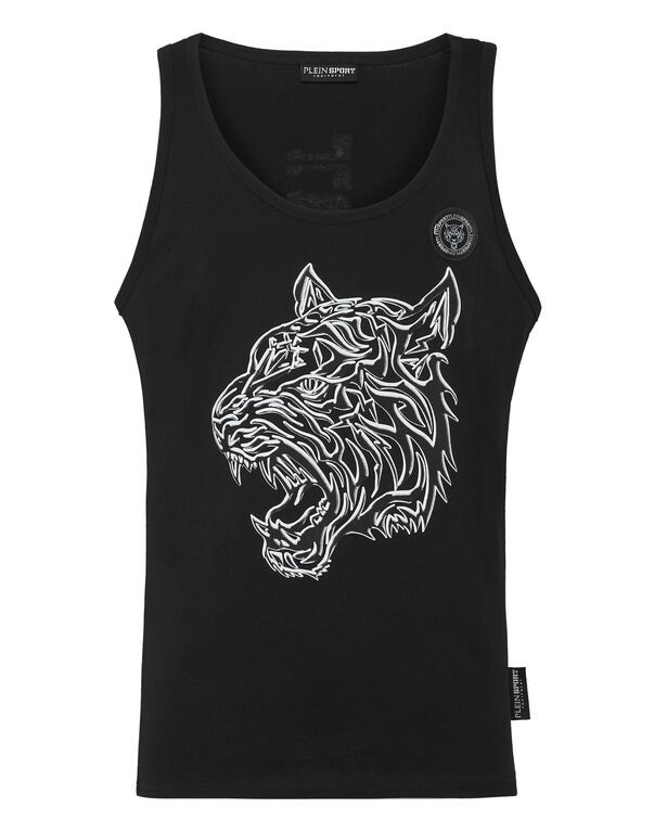 plein sport Tank top Tiger black / black
