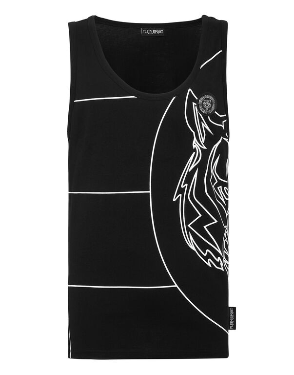 plein sport Tank top Tiger black / white