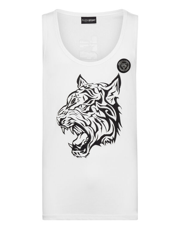 plein sport Tank top Tiger white / black