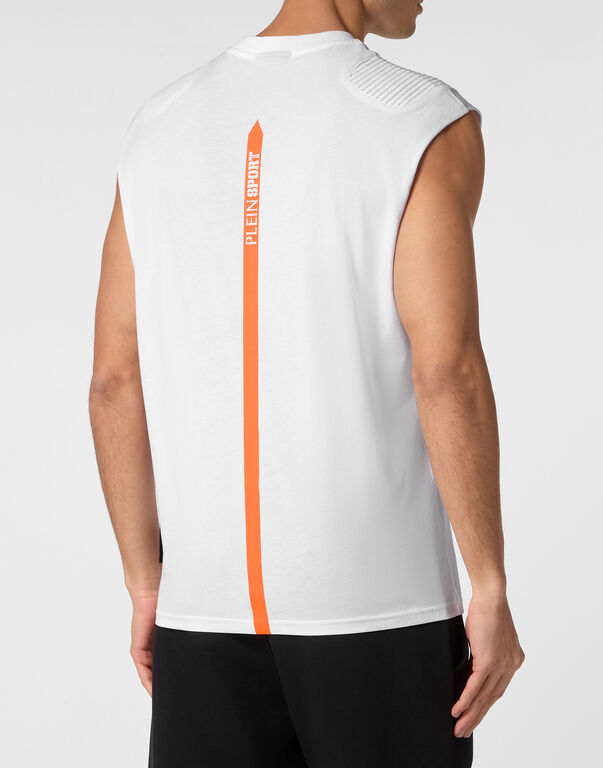Plein Sport Tank Top White / Orange