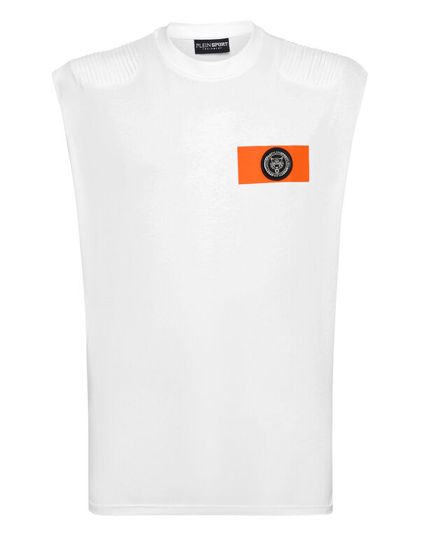 plein sport Tank top white / orange