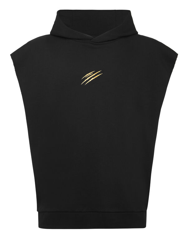 plein sport Tanktop Hoodie Label black/light gold