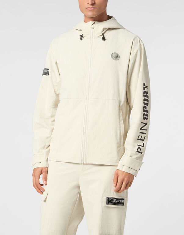 Plein Sport Technical Nylon Jacket LS Scratch Grey