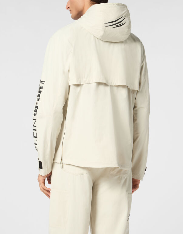 Plein Sport Technical Nylon Jacket LS Scratch Grey