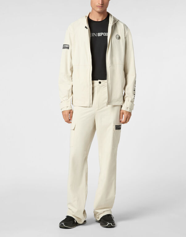 Plein Sport Technical Nylon Jacket LS Scratch Grey