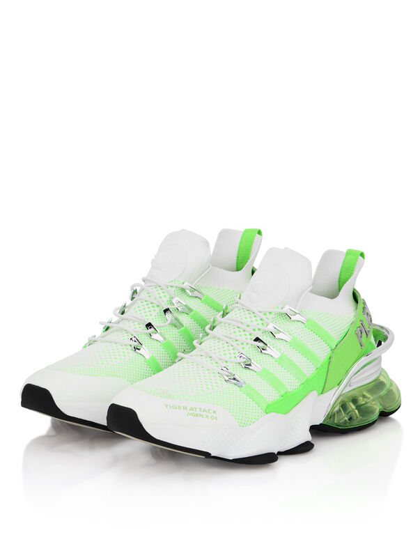 Plein Sport Tiger Attack//Gen.X.04 White/greenfluo