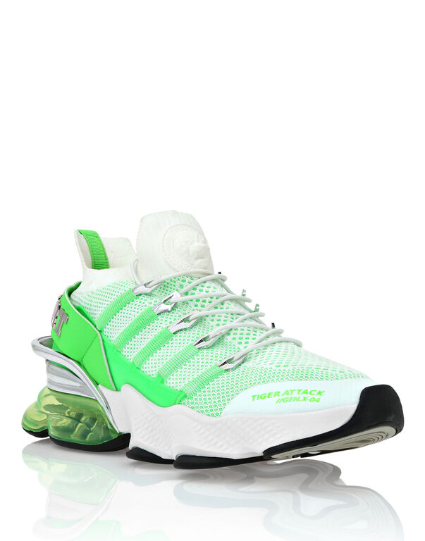 Plein Sport Tiger Attack//Gen.X.04 White/greenfluo