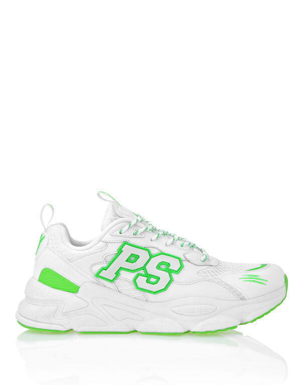 Plein Sport TIGER STORM // GEN.X.05 White/greenfluo