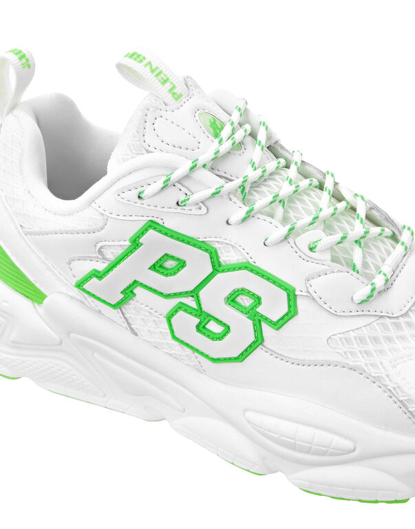 Plein Sport TIGER STORM // GEN.X.05 White/greenfluo