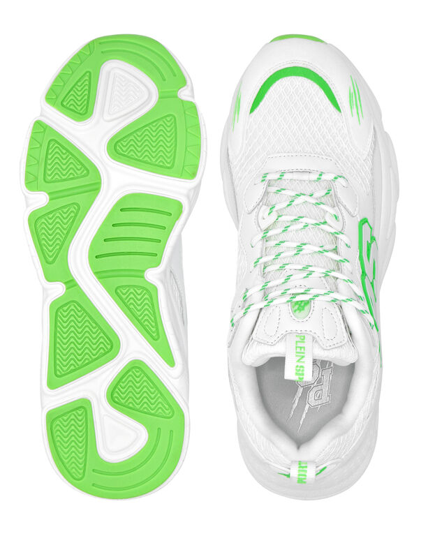 Plein Sport TIGER STORM // GEN.X.05 White/greenfluo