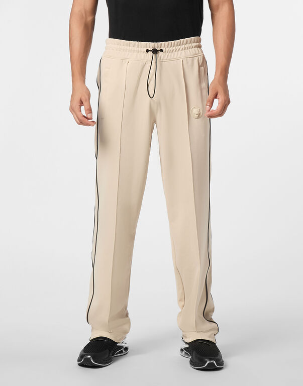 Plein Sport Tracksuit Pants Loose Fit Beige