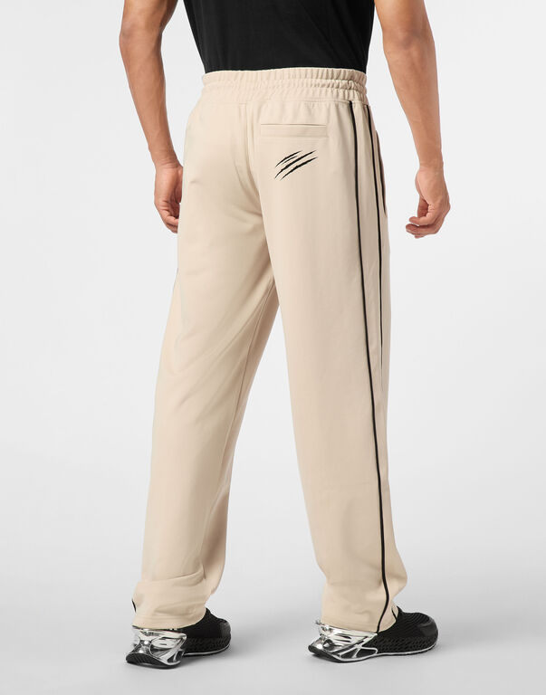 Plein Sport Tracksuit Pants Loose Fit Beige
