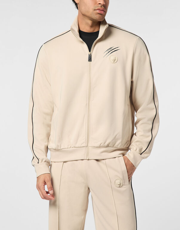 Plein Sport Tracksuit Zip Jacket Beige
