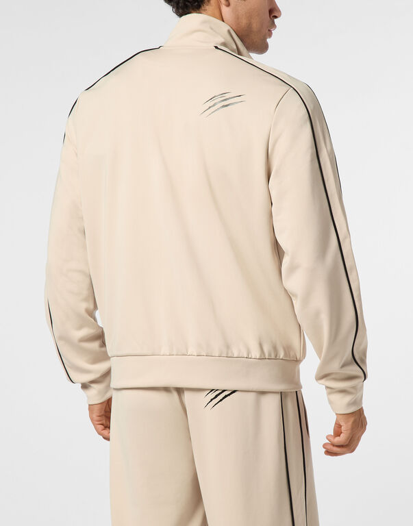 Plein Sport Tracksuit Zip Jacket Beige