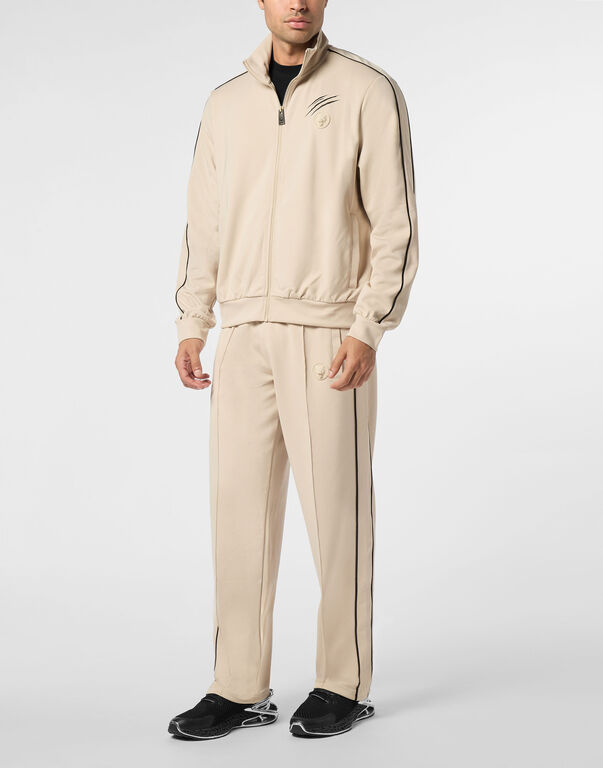Plein Sport Tracksuit Zip Jacket Beige