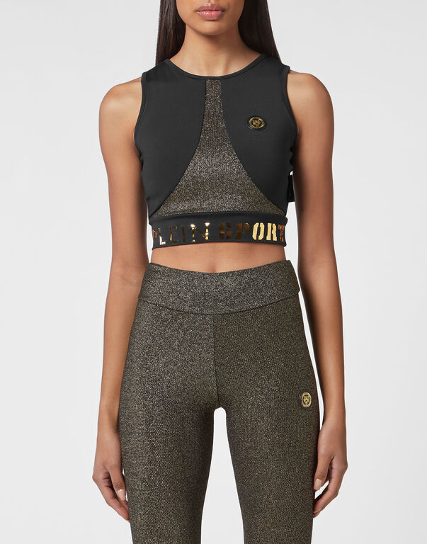 Plein Sport Workout Jogging Top Statement Black