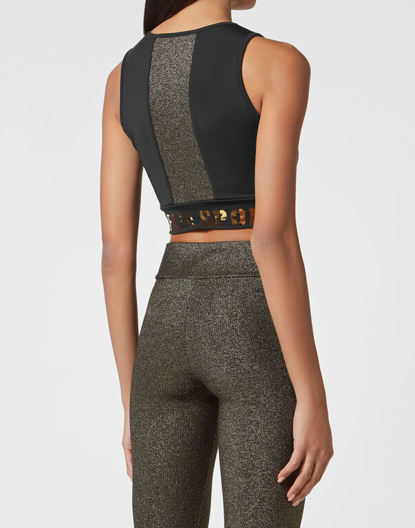 Plein Sport Workout Jogging Top Statement Black