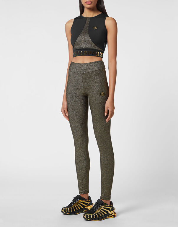 Plein Sport Workout Jogging Top Statement Black