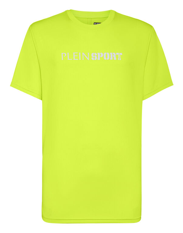 plein sport Reflective T-shirt Round Neck SS yellow fluo