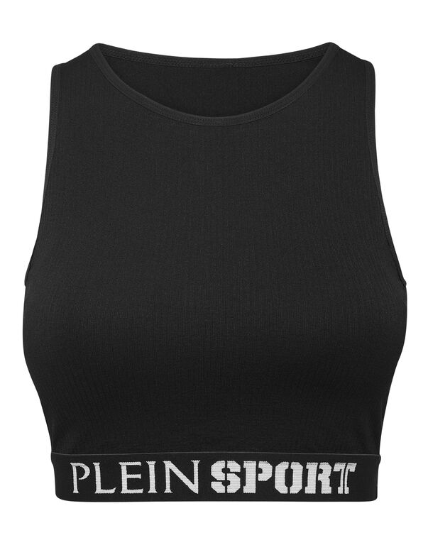plein sport Rib Seamless Training Sport Bra Logo black