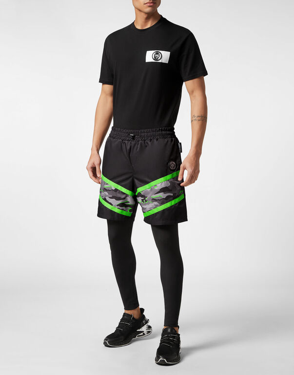 Plein Sport Running Pants Neon Amazon Edition (Camouflage) Black
