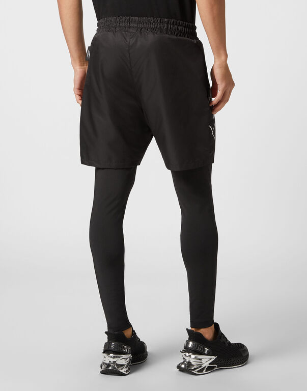Plein Sport Running Pants Tiger Court Edition Black