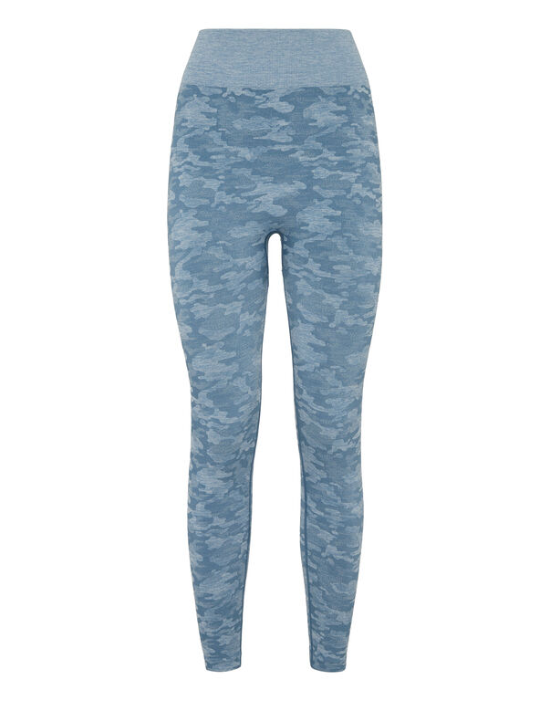 plein sport Seamless Sport Leggings Camouflage petrol