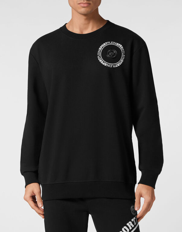 Plein Sport Sweatshirt Round Neck Carbon Tiger Black