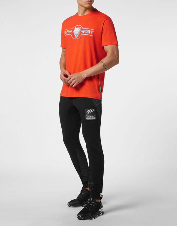 Plein Sport T-shirt Round Neck SS Chrome Scratch Edition Orange